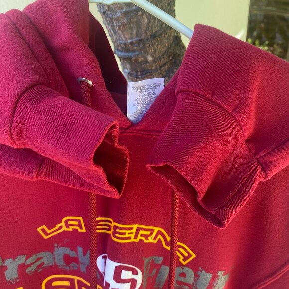Jeezees Red La Serna High School Track Sweatshirt Size Small - Picture 7 of 7